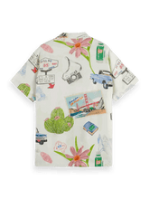 SCOTCH AND SODA Printed Camp Collar Shirt at Gravity NYC